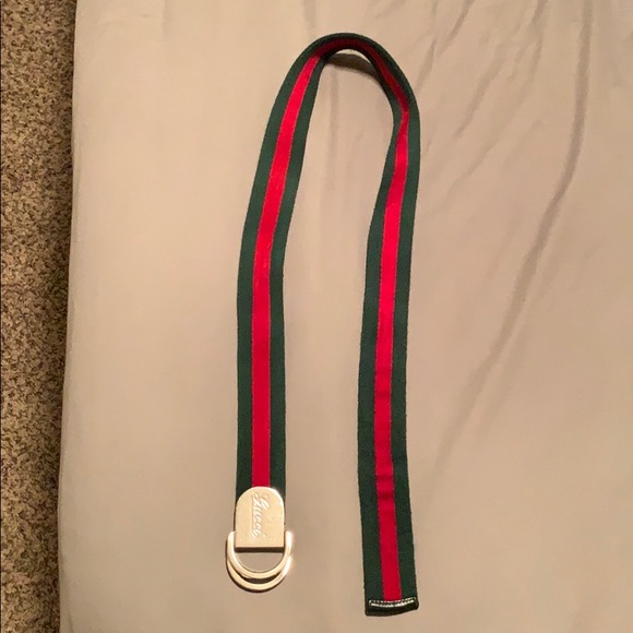 Gucci Script Web Belt - Picture 2 of 2